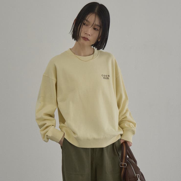 【選べる着丈】coen（コーエン）ロゴ刺繍 C/N裏毛スウェット | coen【women】 | 詳細画像24 