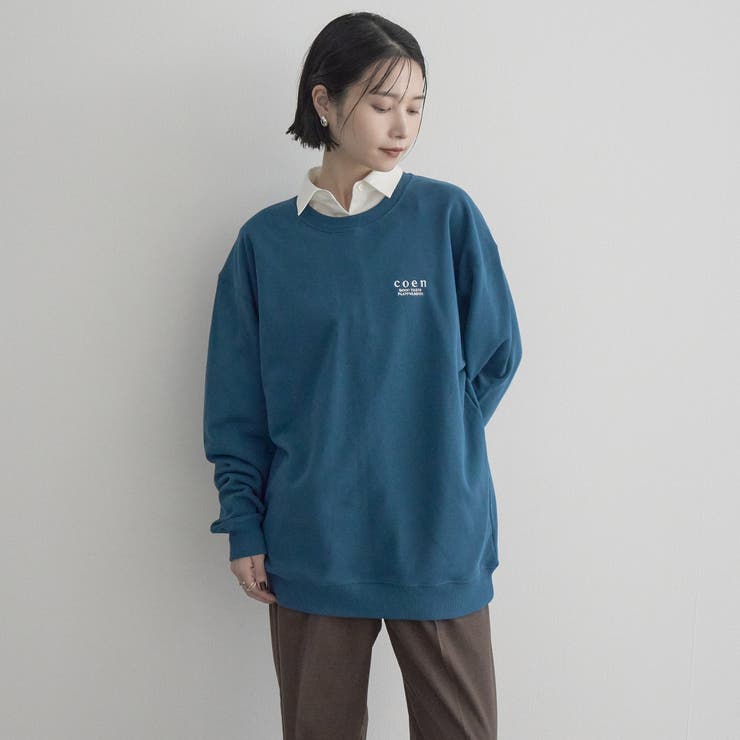 【選べる着丈】coen（コーエン）ロゴ刺繍 C/N裏毛スウェット | coen【women】 | 詳細画像36 