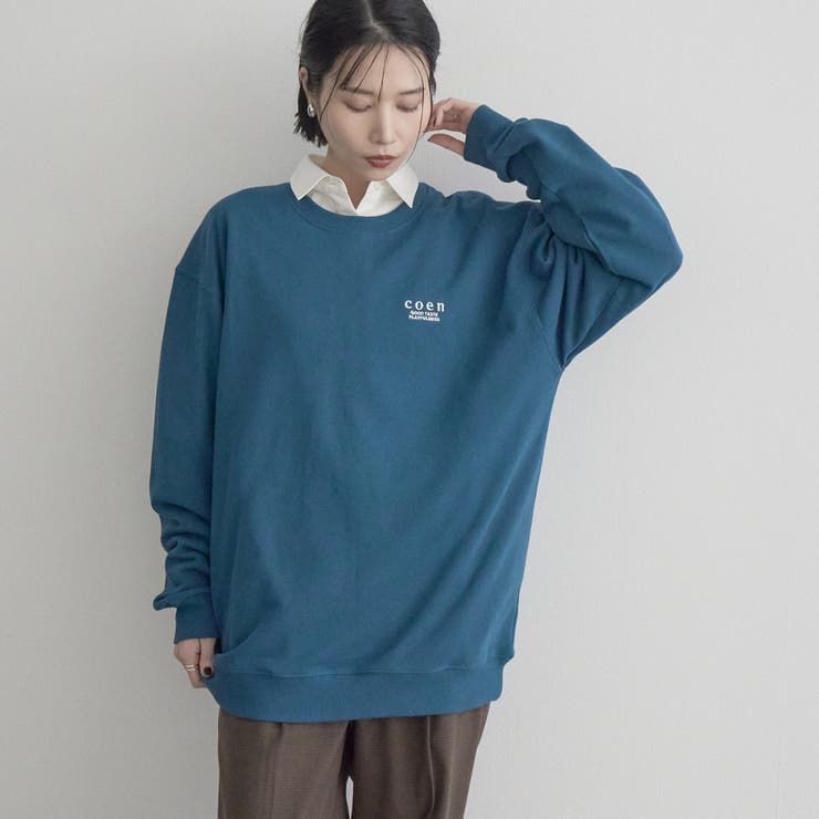 DK.GREEN | 【選べる着丈】coen（コーエン）ロゴ刺繍 C/N裏毛スウェット | coen【women】