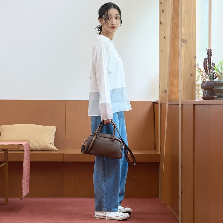 レイヤード風シアー長袖トップス | coen【women】 | 詳細画像3 