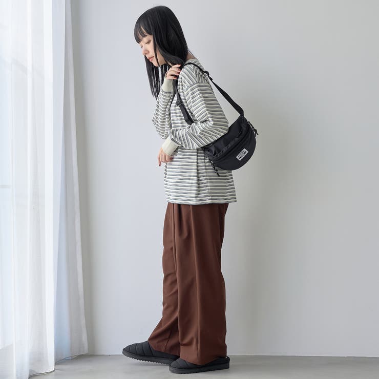 両面微起毛 マルチボーダークルーネックトップス | coen【women】 | 詳細画像3 