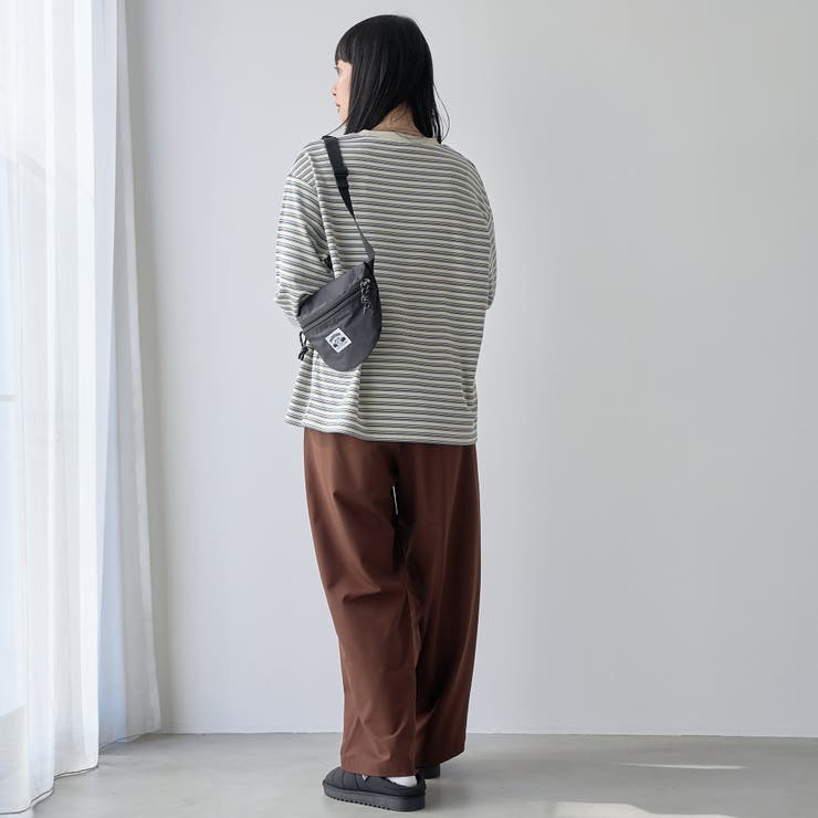 両面微起毛 マルチボーダークルーネックトップス | coen【women】 | 詳細画像4 