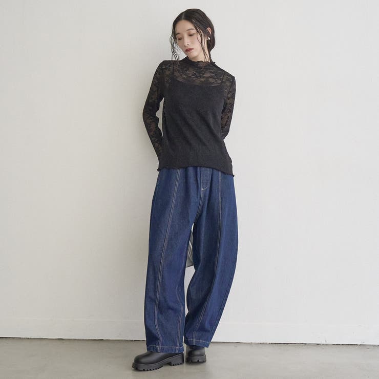 【新型登場】カットレースタートルネック 長袖トップス | coen【women】 | 詳細画像9 