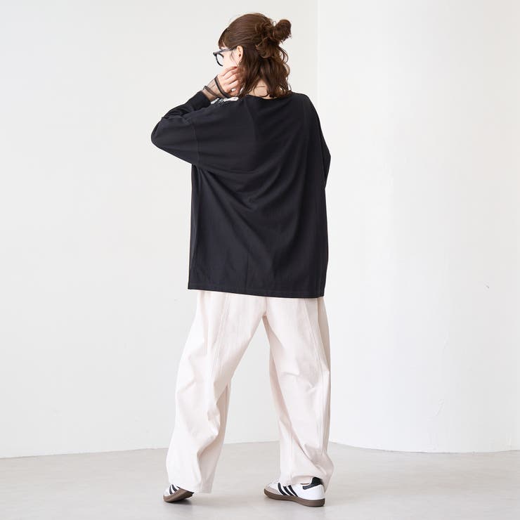 【再入荷・新色登場】袖チュール切替ロングスリーブTシャツ | coen【women】 | 詳細画像11 