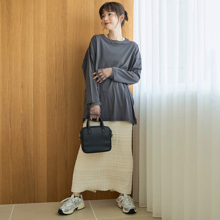 【再入荷・新色登場】袖チュール切替ロングスリーブTシャツ | coen【women】 | 詳細画像30 