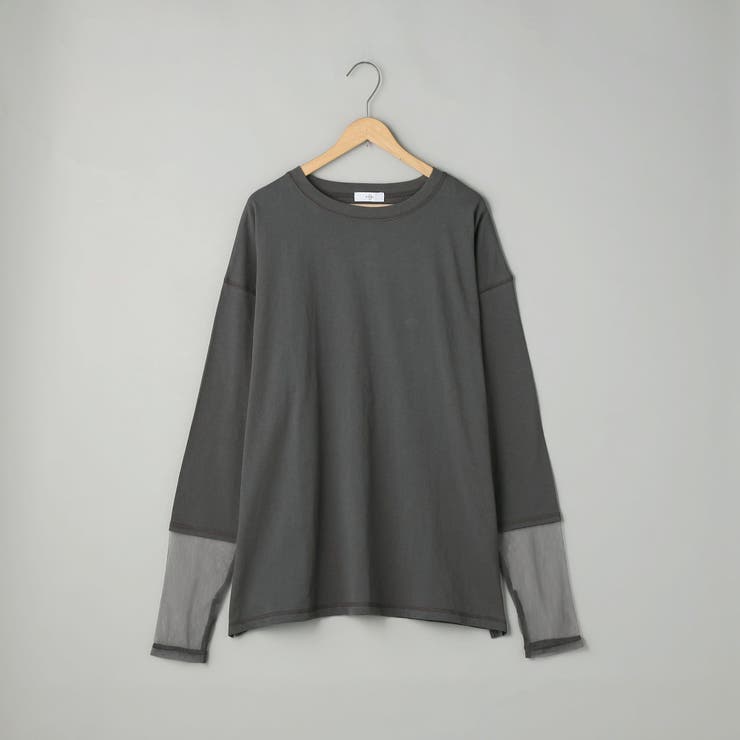 【再入荷・新色登場】袖チュール切替ロングスリーブTシャツ | coen【women】 | 詳細画像35 