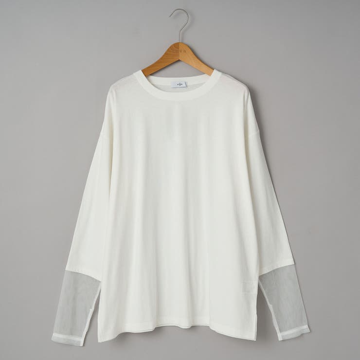 【再入荷・新色登場】袖チュール切替ロングスリーブTシャツ | coen【women】 | 詳細画像38 