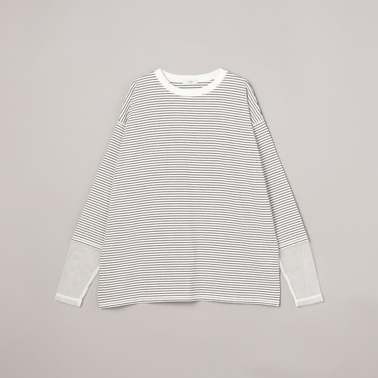 【再入荷・新色登場】袖チュール切替ロングスリーブTシャツ | coen【women】 | 詳細画像41 