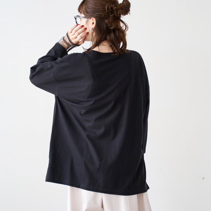 【再入荷・新色登場】袖チュール切替ロングスリーブTシャツ | coen【women】 | 詳細画像9 