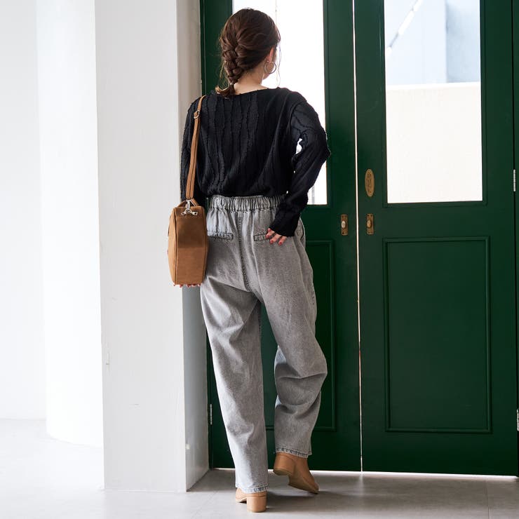 【再入荷・新色登場】ウェーブデザイン カットジャガード クルーネックTシャツ | coen【women】 | 詳細画像10 