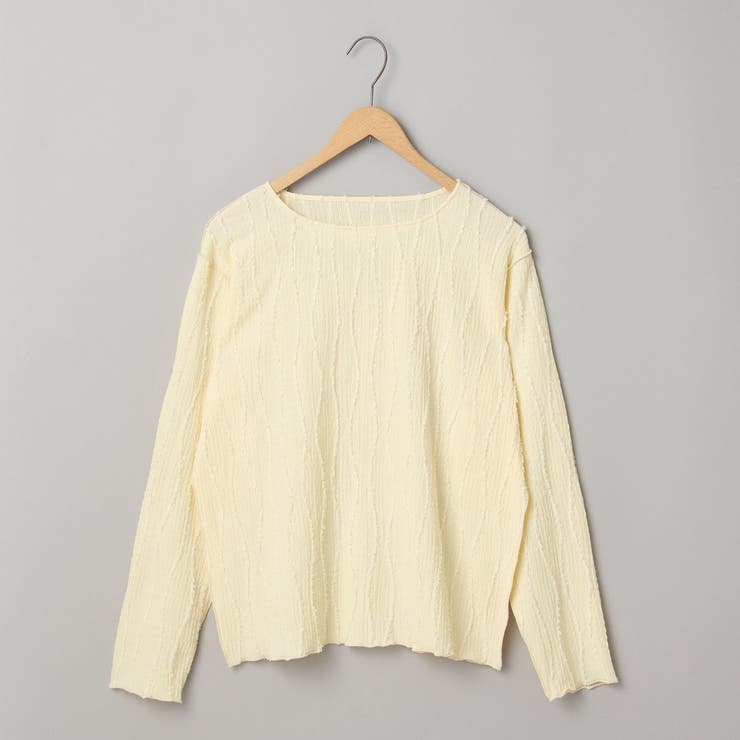 【再入荷・新色登場】ウェーブデザイン カットジャガード クルーネックTシャツ | coen【women】 | 詳細画像34 