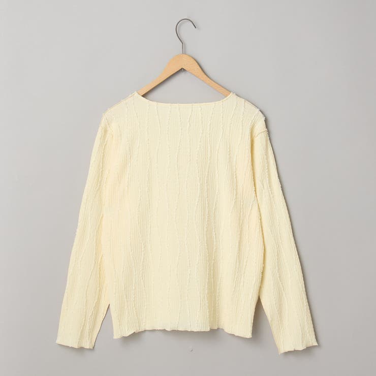 【再入荷・新色登場】ウェーブデザイン カットジャガード クルーネックTシャツ | coen【women】 | 詳細画像35 