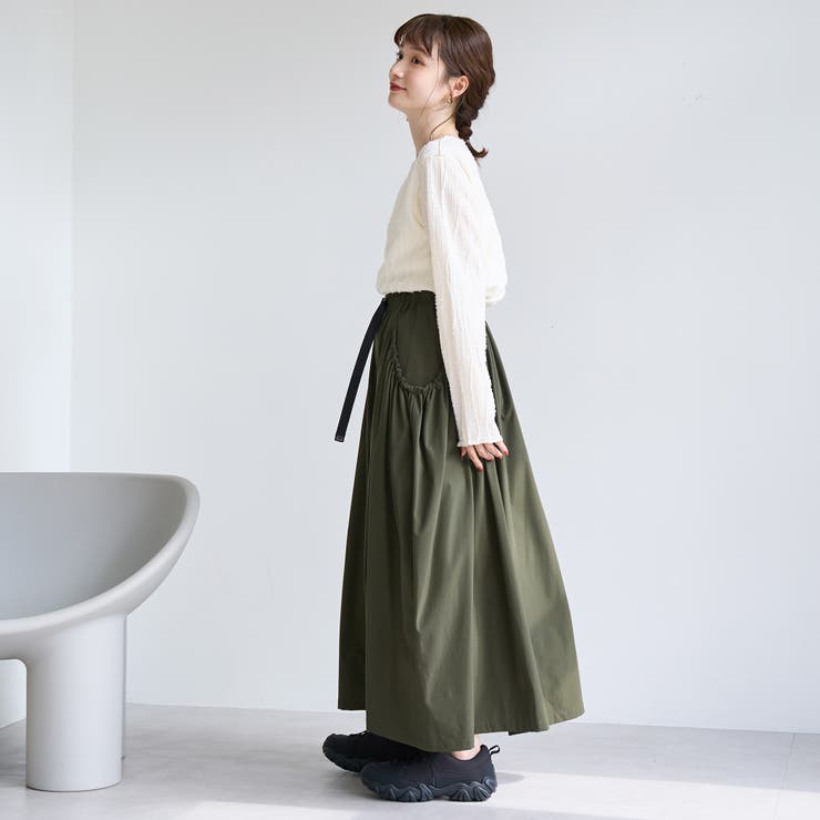 【再入荷・新色登場】ウェーブデザイン カットジャガード クルーネックTシャツ | coen【women】 | 詳細画像7 