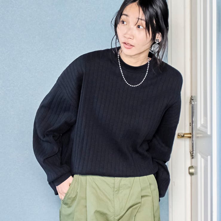 リピロンT / ワイドリブロングスリーブTシャツ | coen【women】 | 詳細画像1 