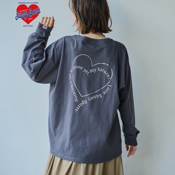 DK.GRAY | SunnySports別注モチーフプリントロングスリーブTシャツ | coen【women】