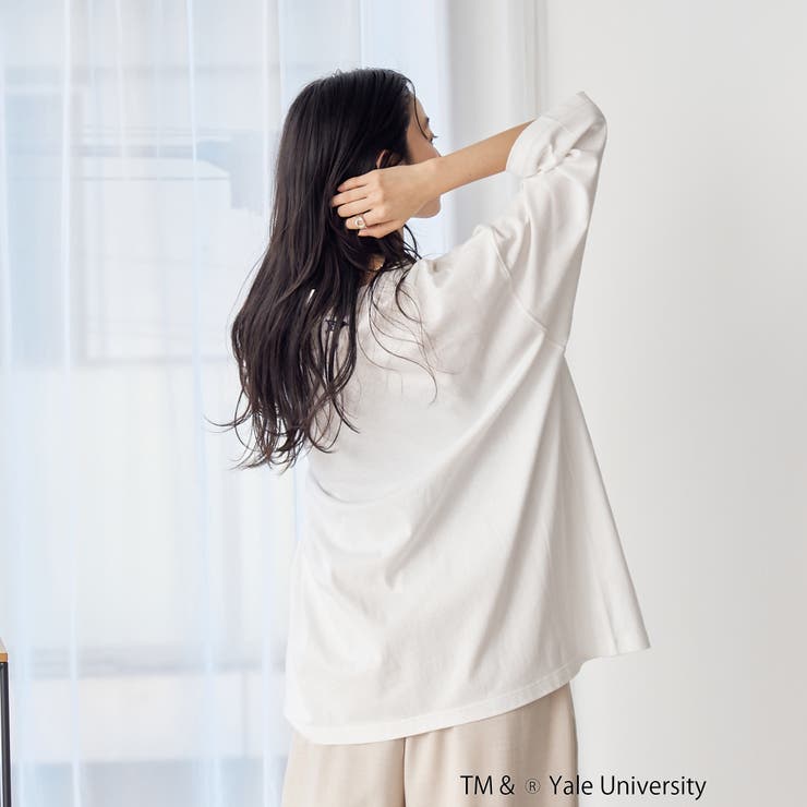 YALE別注 アソートプリント 半端袖 ビッグTシャツ  | coen【women】 | 詳細画像4 