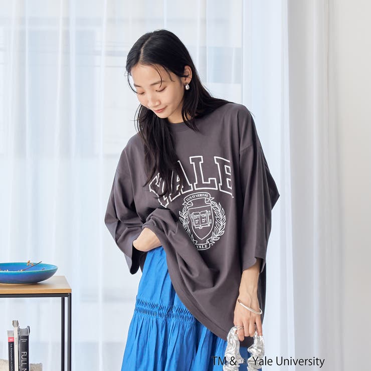 YALE別注 アソートプリント 半端袖 ビッグTシャツ  | coen【women】 | 詳細画像7 