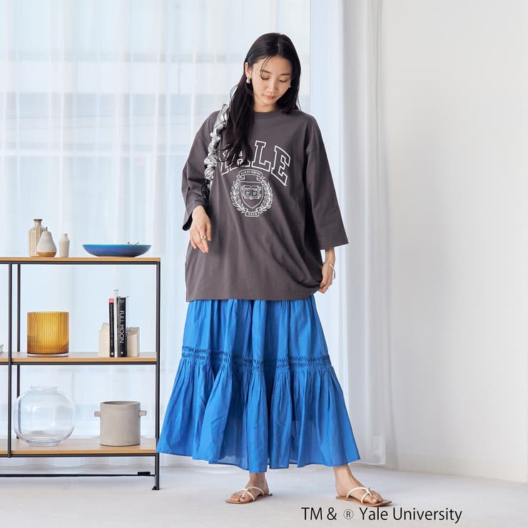 YALE別注 アソートプリント 半端袖 ビッグTシャツ  | coen【women】 | 詳細画像8 