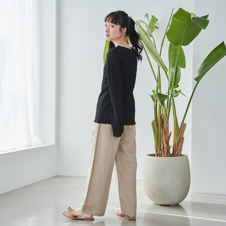 ポコポコロングスリーブメローＴシャツ | coen【women】 | 詳細画像7 