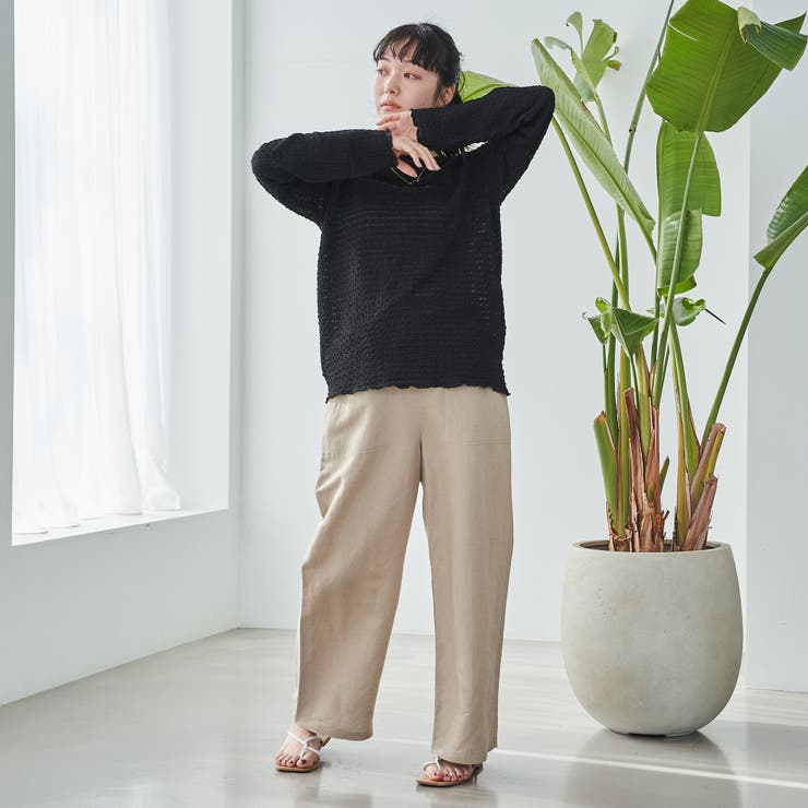 ポコポコロングスリーブメローＴシャツ | coen【women】 | 詳細画像9 