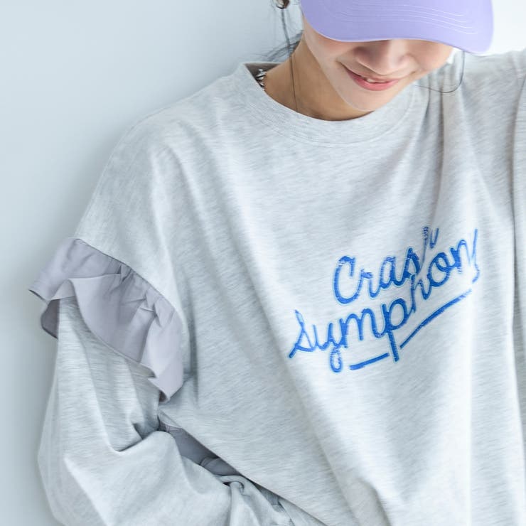 フハク ドッキング フリル袖 ロングスリーブTシャツ | coen【women】 | 詳細画像19 