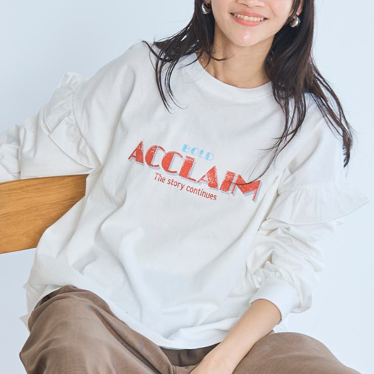 フハク ドッキング フリル袖 ロングスリーブTシャツ | coen【women】 | 詳細画像5 