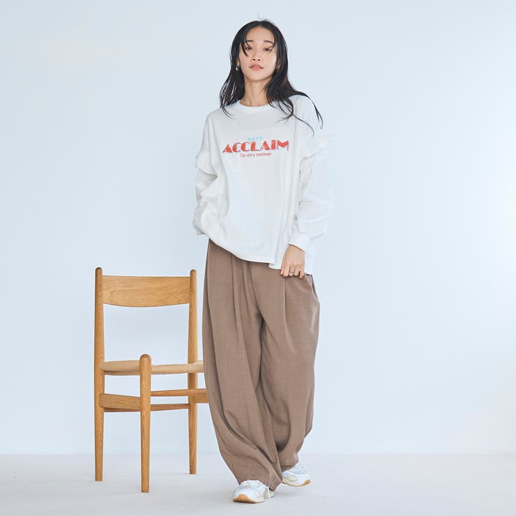 フハク ドッキング フリル袖 ロングスリーブTシャツ | coen【women】 | 詳細画像6 