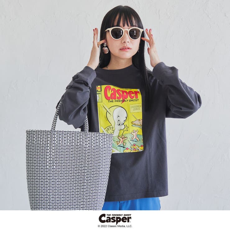 ユニセックス】Casper (キャスパー)別注プリントロングスリーブTシャツ