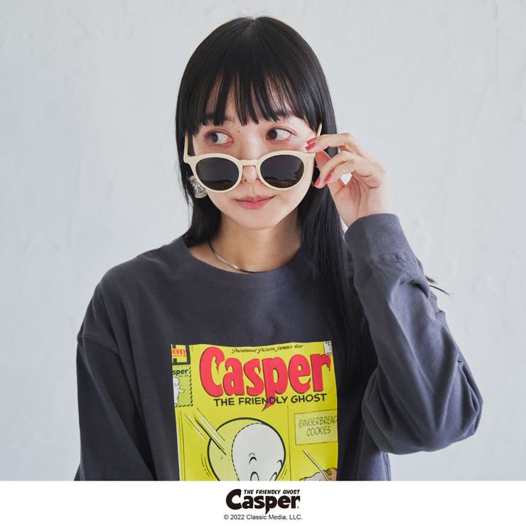 ユニセックス】Casper (キャスパー)別注プリントロングスリーブTシャツ