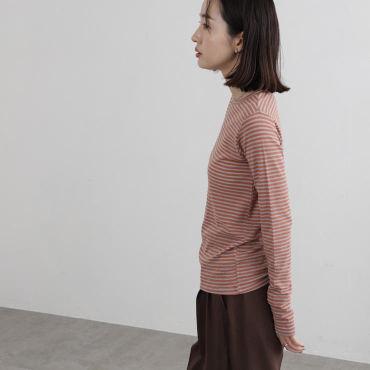 シアーボーダーロングスリーブTシャツ[品番：COEW0004641]｜coen