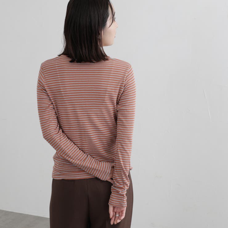 シアーボーダーロングスリーブTシャツ[品番：COEW0004641]｜coen