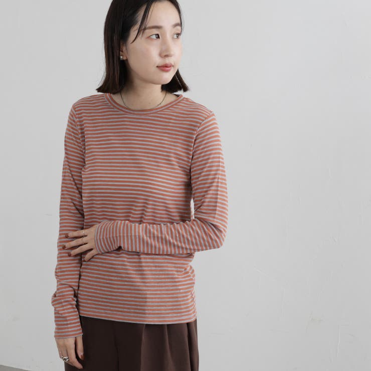 シアーボーダーロングスリーブTシャツ[品番：COEW0004641]｜coen