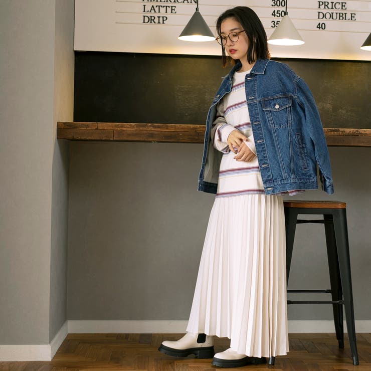 ヴィンテージライクボーダーロングスリーブTシャツ | coen【women】 | 詳細画像25 