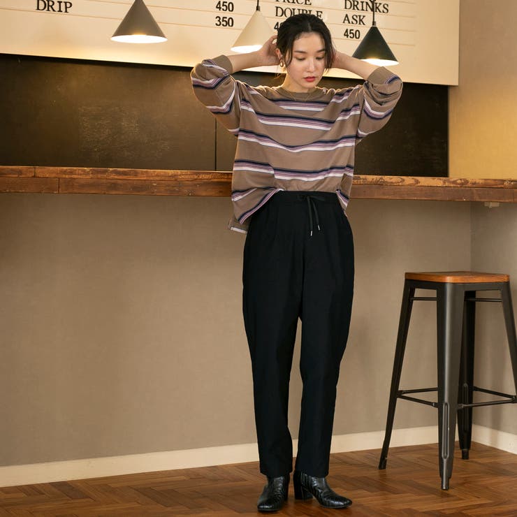 ヴィンテージライクボーダーロングスリーブTシャツ | coen【women】 | 詳細画像36 