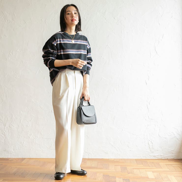 ヴィンテージライクボーダーロングスリーブTシャツ | coen【women】 | 詳細画像7 
