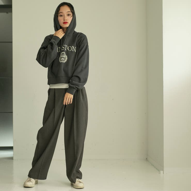 カレッジ刺繍スウェットパーカー[品番：COEW0004758]｜coen【women