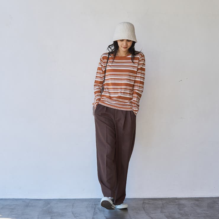レトロマルチボーダーロングスリーブTシャツ | coen【women】 | 詳細画像4 
