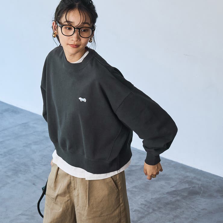 PENNEYS（ぺニーズ）別注ヘビーウエイトクロップド裏毛スウェット | coen【women】 | 詳細画像2 