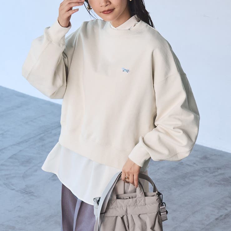 OFF WHITE | PENNEYS（ぺニーズ）別注ヘビーウエイトクロップド裏毛スウェット | coen【women】