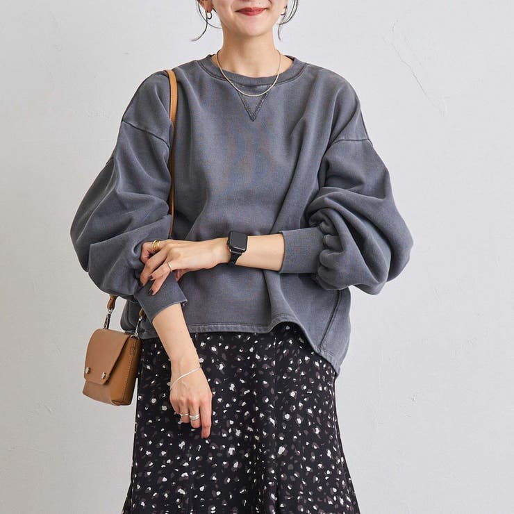 ピグメントガゼット裏起毛スウェット[品番：COEW0005069]｜coen【women