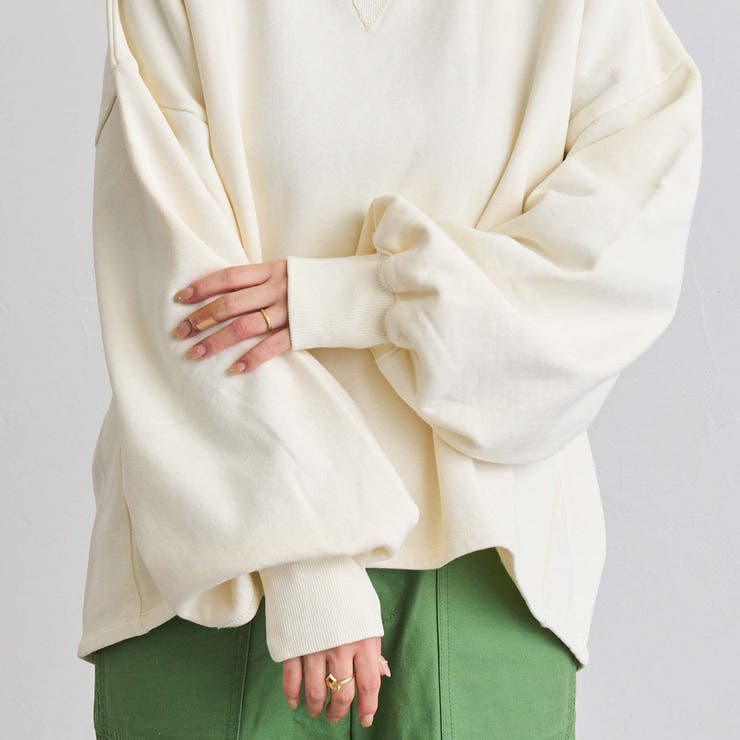 ピグメントガゼット裏起毛スウェット[品番：COEW0005069]｜coen【women