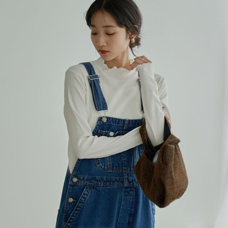 WHITE | メローリブタートルネックロンT（WEB限定カラー） | coen【women】