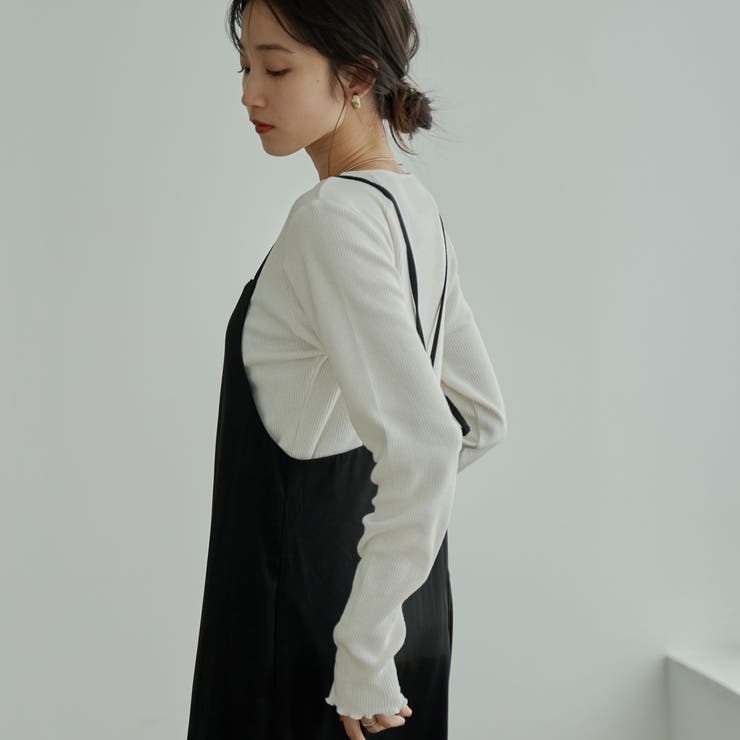 メローリブクルーネックロンT | coen【women】 | 詳細画像23 
