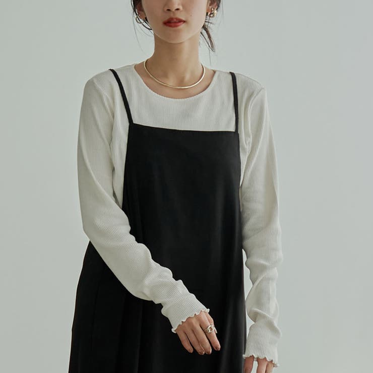 メローリブクルーネックロンT | coen【women】 | 詳細画像28 