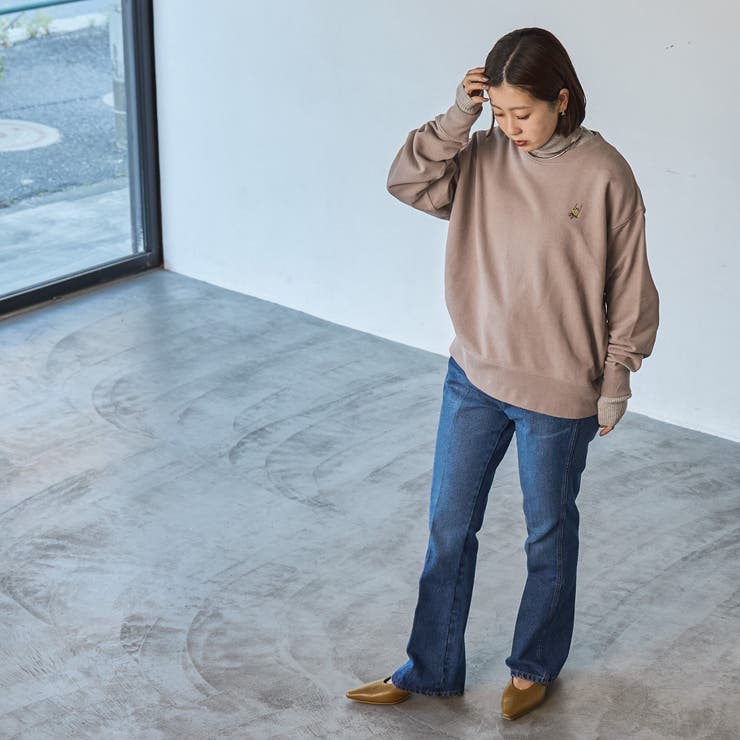 【WEB限定】USAコットン裏毛ベア刺繍スウェット | coen【women】 | 詳細画像30 