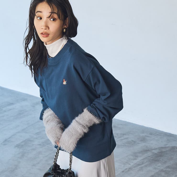 【WEB限定】USAコットン裏毛ベア刺繍スウェット | coen【women】 | 詳細画像33 