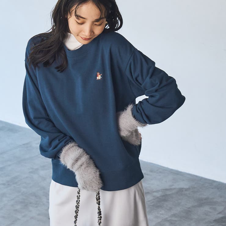 【WEB限定】USAコットン裏毛ベア刺繍スウェット | coen【women】 | 詳細画像34 