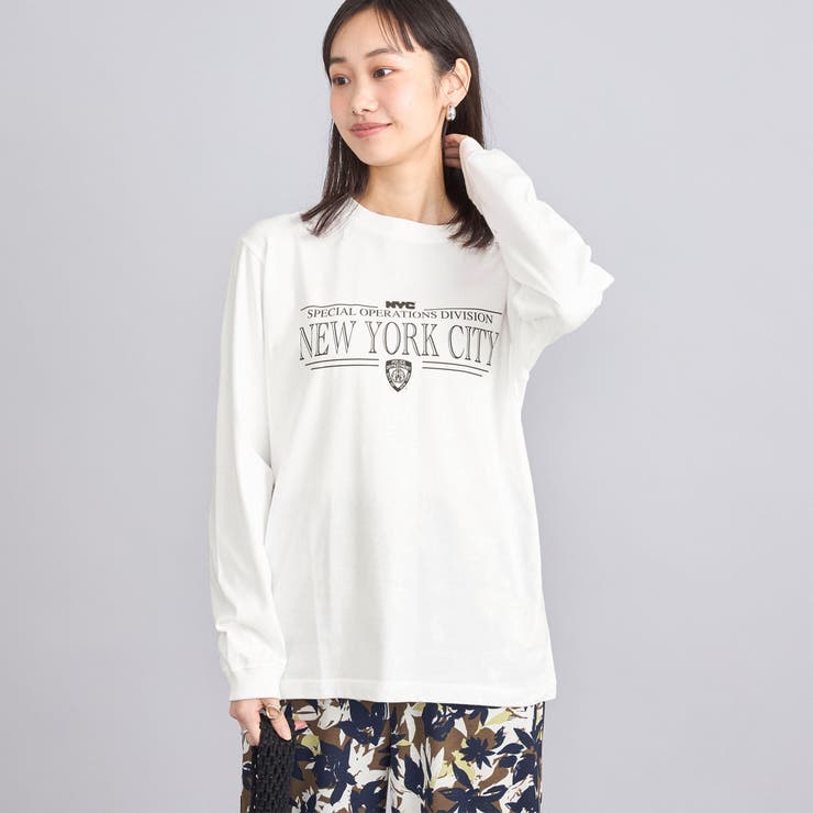 OFF WHITE | ROCK STANLEY（ロックスタンレー）別注NYCロゴプリントロンT | coen【women】