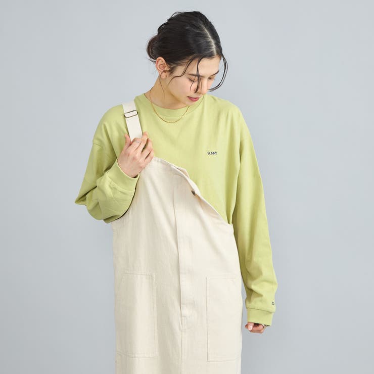 USAコットン天竺チビロゴ刺繍ロングスリーブTシャツ | coen【women】 | 詳細画像16 
