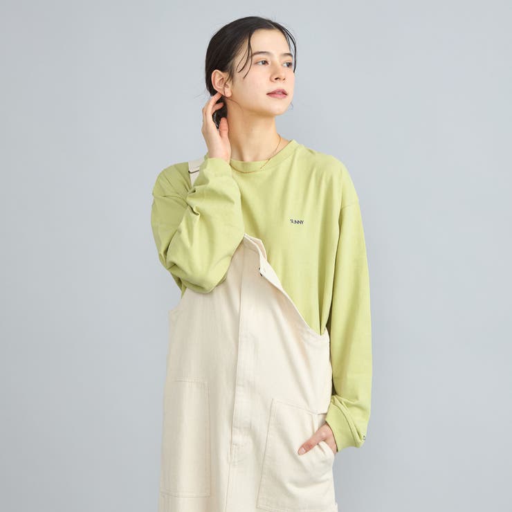 USAコットン天竺チビロゴ刺繍ロングスリーブTシャツ | coen【women】 | 詳細画像17 
